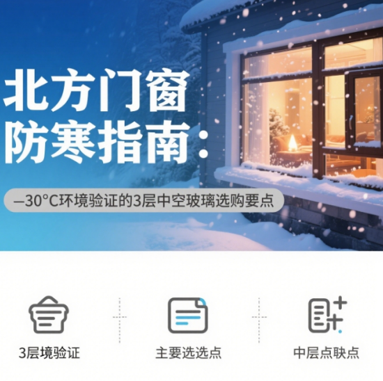 北方知名門窗品牌防寒指南：-30℃環(huán)境驗證的3層中空玻璃選購要點